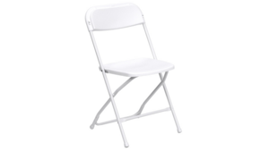 White Metal Folding Chair rental N. Virginia-DC, VA