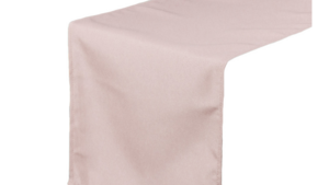 Table Runner Polyester Blush rental Fresno-Armona, CA