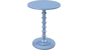Spindle Accent Table, Blue rental N. Virginia-DC, VA