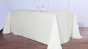 90 x 156 Table Drape Ivory rental Fresno-Armona, CA