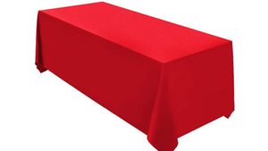 90 x 132 Table Drape Red rental Fresno-Armona, CA