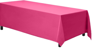 90 x 132 Table Drape Hot Pink/ Fushia rental Fresno-Armona, CA