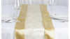 Table Runner Satin Organza Swirl Champagne rental in Fresno-Armona, CA