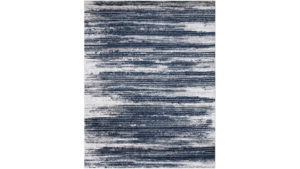 Rug: Modern ivory/Navy Blue Stripes 8X10 rental N. Virginia-DC, VA