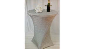 Spandex Cocktail Silver Lame rental Fresno-Armona, CA