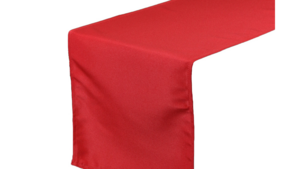 Table Runner Polyester Red rental Fresno-Armona, CA
