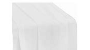 Table Runner Chiffon White rental Fresno-Armona, CA