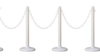 Crowd Control- White Square Stanchions rental in Fresno-Armona, CA