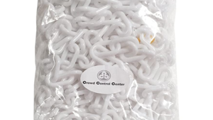 Crowd Control- White Chain 12 ft lengths each rental Fresno-Armona, CA