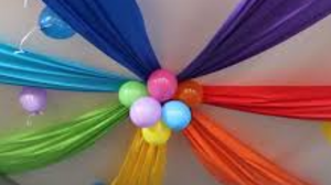 Ceiling Drape 25 ft. one color 6 drapes rental Fresno-Armona, CA