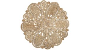 5' Raindrop Jute Rug rental N. Virginia-DC, VA