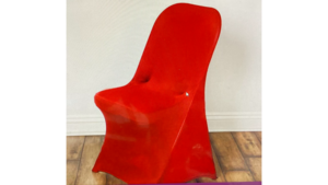 Chair cover spandex RED rental Fresno-Armona, CA