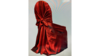 Chair cover universal RED Satin rental in Fresno-Armona, CA