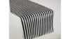 Table Runner Pin Stripped Black & White Satin rental in Fresno-Armona, CA