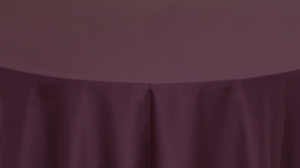 Standard Linen: 90" Round - Aubergine/Eggplant rental N. Virginia-DC, VA