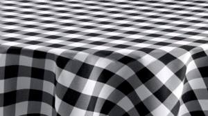 Standard Linen: 90" Round - Black Checked rental N. Virginia-DC, VA