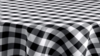 Standard Linen: 90" Round - Black Checked rental in N. Virginia-DC, VA