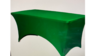 Spandex linen Emerald Green 4 ft. rental in Fresno-Armona, CA