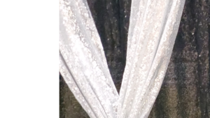 Silver Sequin drapes 2 panel set rental Fresno-Armona, CA
