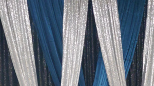 Pipe & Drape Silver Sequin Panel set rental Fresno-Armona, CA