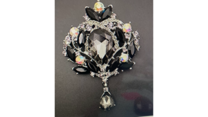 Pipe & Drape - Black Drape Jewelry rental Fresno-Armona, CA