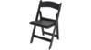 Black Resin Folding Chair With Black Padded Seat rental in N. Virginia-DC, VA