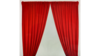 Pipe & Drape Red Velvet Drape Panel Set (2) only rental in Fresno-Armona, CA