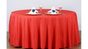 120 Round Red rental Fresno-Armona, CA