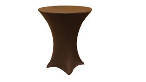 Linen: Spandex Cocktail Table Cover 30" - Choco... rental N. Virginia-DC, VA