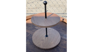 Catering 2 Tiered Wooden 4" Top Stand rental Fresno-Armona, CA