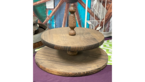 Catering 2 Tiered Wooden Stand rental Fresno-Armona, CA