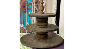Catering 3 Tiered Wooden Stand rental Fresno-Armona, CA