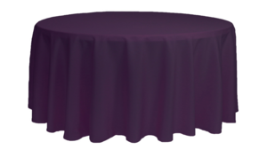 120 Round Eggplant rental Fresno-Armona, CA