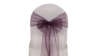 Chair Tie Organza Eggplant rental in Fresno-Armona, CA