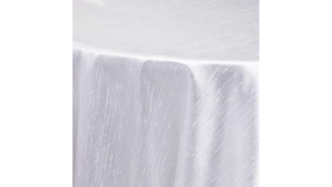 Dupioni Linen: 108" Round - White Reversible rental N. Virginia-DC, VA