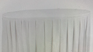 Linen Skirting White 13ft rental Fresno-Armona, CA