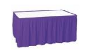 Linen Skirting Purple 17 ft rental Fresno-Armona, CA