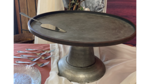 Catering Cake Stand Rustic Tin 16 rental Fresno-Armona, CA