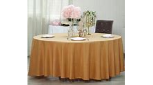 120 Round Gold rental Fresno-Armona, CA