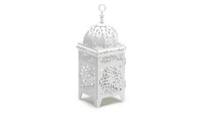 Lantern: Medium White Moroccan Style 15" Tall rental N. Virginia-DC, VA