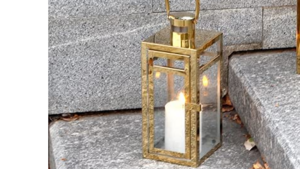 Lantern: Small 12" Gold rental N. Virginia-DC, VA