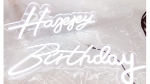 Neon Sign: Happy Birthday rental N. Virginia-DC, VA