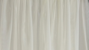 Ceiling Drape 14 ft Ivory per panel rental Fresno-Armona, CA