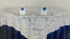 90 x 90 Overlay Lace Ivory rental in Fresno-Armona, CA