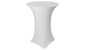Spandex White cocktail Table rental Fresno-Armona, CA