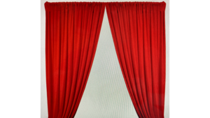 Pipe & Drape Red Polyester Each rental Fresno-Armona, CA