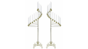 Lighting Spiral Candelabra Brass Set rental Fresno-Armona, CA