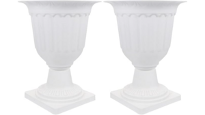 Columns White Large Urns Pair rental Fresno-Armona, CA