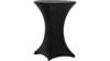 Linen: Spandex Cocktail Table Cover 24" - Black rental in N. Virginia-DC, VA