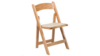 Natural Wooden Folding Chair With Ivory Padded ... rental in N. Virginia-DC, VA